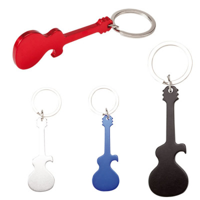 Goodies porte-clés guitare décapsuleur publicitaire pas cher