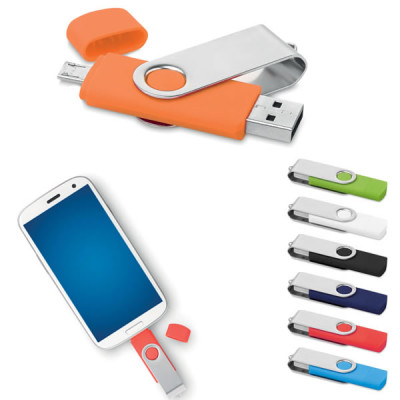 Clé usb avec micro USB publicitaire personnalisable