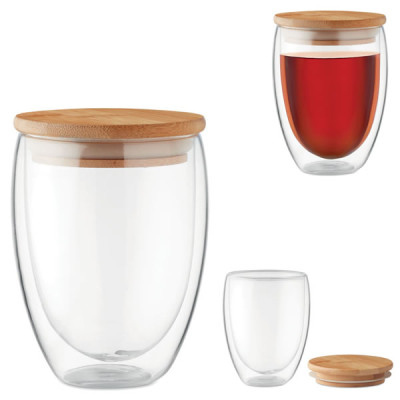 Verre mug bambou personnalisé Objet publicitaire Goodies