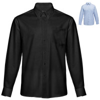 chemise oxford noire ou bleue homme personnalisable broderie publicitaire