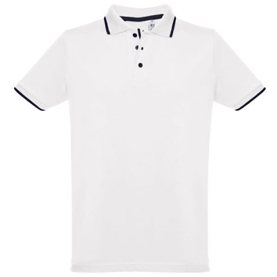 polo slim fit homme blanc personnalisé goodies
