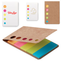 Carnet marque-pages adhésifs personnalisé logo et texte