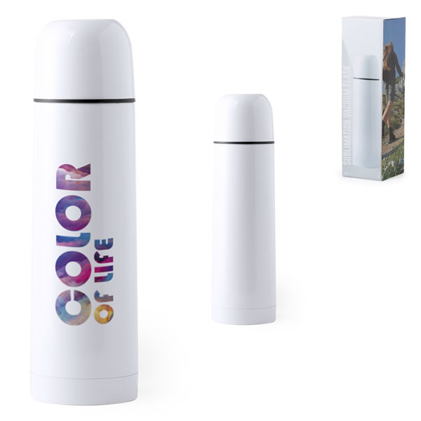 Bouteille Isotherme Sublimation Quadri  Objet publicitaire Gourde Mug  Isotherme Goodies personnalisé