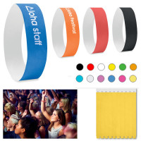 Bracelet Tyvek indéchirable personnalisé avec votre logo ou texte