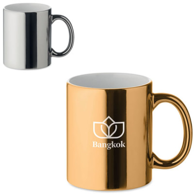 mug or argenté doré personnalisé avec votre logo