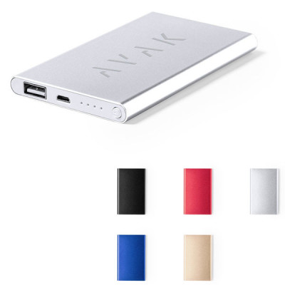 Batterie externe 4 000 mah aluminium personnalisable publicitaire