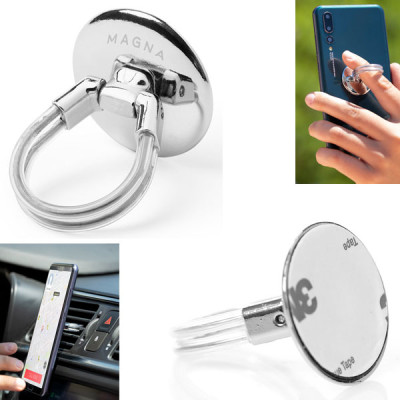 Bague téléphone personnalisable et support smartphone voiture