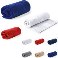 Drap de bain ou douche personnalisable par broderie ou impression logo ou texte ou prénom