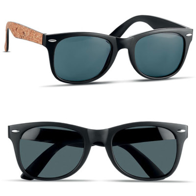 Lunettes de soleil oversize carrées à monture noire mate