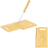 Planche à découper avec couteau pain personnalisable avec votre logo et ou texte par gravure ou impression