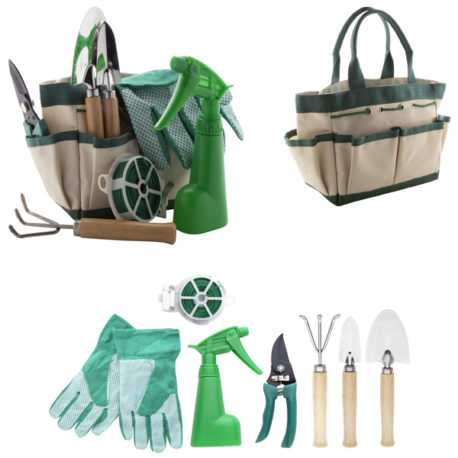 Kit set outils de jardin avec sac de jardinage personnalisé avec votre logo et ou texte