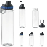 Gourde transparente personnalisable avec votre logo, contenance 750 ml