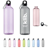 Gourde transparente personnalisable 750 ml pour entreprise, sport, association et particulier
