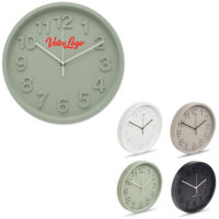 Horloge murale personnalisée texte et logo