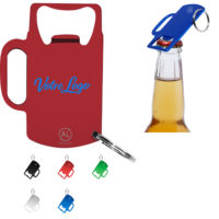 Porte clés ouvre bouteille pas cher en métal gravé ou imprimé avec logo et slogan