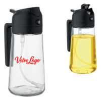 Vaporisateur huile ou vinaigre personnalisé logo et texte