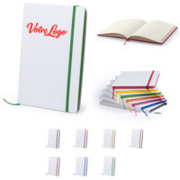 Carnet blanc A5 personnalisé texte logo entreprise association ou particulier