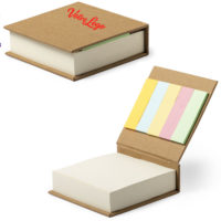 Carnet avec marque-pages repositionnable et cube papier personnalisé entreprise, association ou particulier